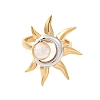304 Stainless Steel Moonstone Rings for Women LS-RJEW-B137-01-2