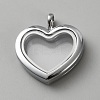 Alloy Magnetic Glass Photo Living Memory Floating Locket Pendants FIND-WH0436-61-1
