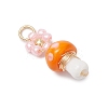 Copper Handmade Lampwork Pendants PALLOY-MZ00667-4