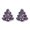 Christmas Tree Polymer Clay Rhinestone Beads CLAY-NH0001-14C-1