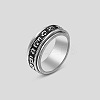 Rotatable 304 Stainless Steel Finger Rings FS-WGF1F3F-17-1