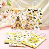 12Pcs 6 Colors Bees Theme Rectangle Paper Bags CARB-FS0001-08-7