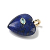 Dyed Natural Lapis Lazuli Pendants G-P585-03G-07-3