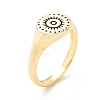 Brass Signet Ring for Women RJEW-E058-01G-05-1