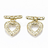 Brass Toggle Clasps KK-T057-056-NF-1