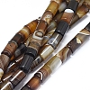 Natural Banded Agate/Striped Agate Beads Strands G-D0005-46-1