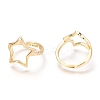 Adjustable Brass Finger Rings RJEW-O041-01G-2