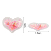 60Pcs 6 Colors Quicksand Sequin Plastic Cabochons KY-CJ0001-41-2