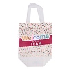 Printed Non-Woven Reusable Folding Wine Bottle Gift Bags with Handle LS-ABAG-C012-04C-2