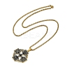 201 Stainless Steel Goth Knot Cross Pendant Box Chain Necklaces LS-NJEW-M010-05G-2