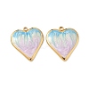 304 Stainless Steel Enamel Pendants STAS-U057-07G-B-1