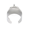 Non-Tarnish 304 Stainless Steel Circular & Rod-shaped Open Cuff Rings LS-RJEW-C095-01P-3