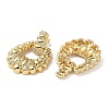 Rack Plating Brass Micro Pave Cubic Zirconia Dangle Stud Earrings EJEW-M230-04G-2