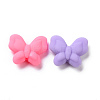 Rubberized Style Acrylic Beads SACR-P018-01M-2