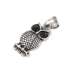 304 Stainless Steel Rhinestone Pendants STAS-K316-06B-AS-2