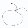 Tarnish Resistant 304 Stainless Steel Slider Bracelets Making AJEW-JB00784-2