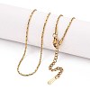 1.2MM 304 Stainless Steel Boston Link Chain Necklaces X-NJEW-N058-08G-1