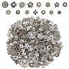 2 Sets Tibetan Style Alloy Bead Caps FIND-SC0019-65AS-1