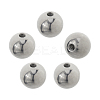 5Pcs 304 Stainless Steel Round Cord End Caps STAS-FH0002-40A-1
