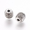 Tibetan Style Alloy Barrel Beads LS-TIBEB-5178-AS-NR-1