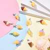 12Pcs 6 Style Resin Pendant Decorations HJEW-YW00175-4