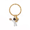 Baking Paint Alloy Astronaut Pendant Keychain LS-KEYC-JKC00451-3