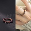 Natural Gemstone Stretchy Finger Rings FS-WG01730-04-1