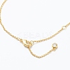 Brass Micro Pave Clear Cubic Zirconia Pendant Necklaces NJEW-J059-01A-4