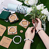 12Pcs Synthetic White Turquoise Round Beads Stretch Bracelets for Men Women BJEW-UN0001-89-4