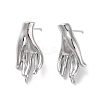 Brass Stud Earring Findings KK-E107-10P-1
