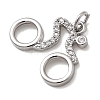Brass Micro Pave Cubic Zirconia Pendants KK-H092-09A-P-2