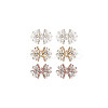 6Pcs 3 Colors Alloy with Glass Rhinestone Bowknot AJEW-NB0006-23-7