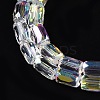 Electroplate Glass Chevron Beads Strands GLAA-Q101-02A-AB04-4