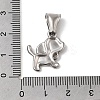 Animal Theme 304 Stainless Steel Pendants STAS-B167-27C-P-3