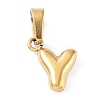 316L Surgical Stainless Steel Charms STAS-G315-01G-Y-1