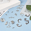 36Pcs 6 Styles Tibetan Style Zinc Alloy Connector Charms FIND-TA0002-96-6