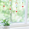 AHADEMAKER 4Pcs Sun Catcher Pendant Decorations HJEW-GA0001-20-5