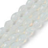 Electroplate Imitation Jade Glass Beads Strands EGLA-N013-J4mm-D02-1