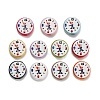Printed Opaque Acrylic European Beads AC-CBA6BCC-06-1