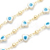 Golden Brass Enamel Link Chains CHC-H103-16A-G-1