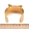 304 Stainless Steel Acrylic Cuff Bangles for Women BJEW-A049-05G-02-5