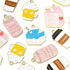20Pcs 5 Styles Alloy Enamel Pendants ENAM-CJ0005-04-3