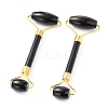 Natural Obsidian Brass Face Massager MRMJ-G009-53G-1