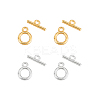 4 Sets 2 Style Sterling Silver Toggle Clasps STER-PH0003-87-6