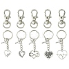 Valentine's Day Heart Alloy Pendant Keychain KEYC-FS0001-03-1