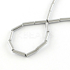 Electroplate Non-magnetic Synthetic Hematite Tube Bead Strands G-S203-10I-2