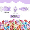 300Pcs Fish Craft Style Acrylic Beads SACR-SP0001-28-2