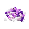 Rondelle Food Grade Eco-Friendly Silicone Focal Beads SIL-F003-07C-1