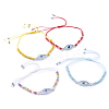 Adjustable Nylon Thread Braided Bead Bracelets BJEW-JB05157-1