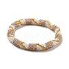 Handmade Braided Glass Seed Beaded Stretch Bracelets for Women BJEW-A012-01B-1